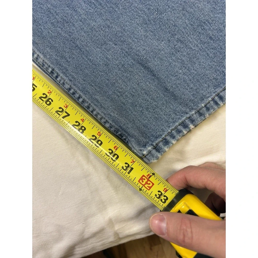 Vintage 90s Guess Jeans 151 Relaxed Fit 31x32 Made in USA Blue Denim Baggy
